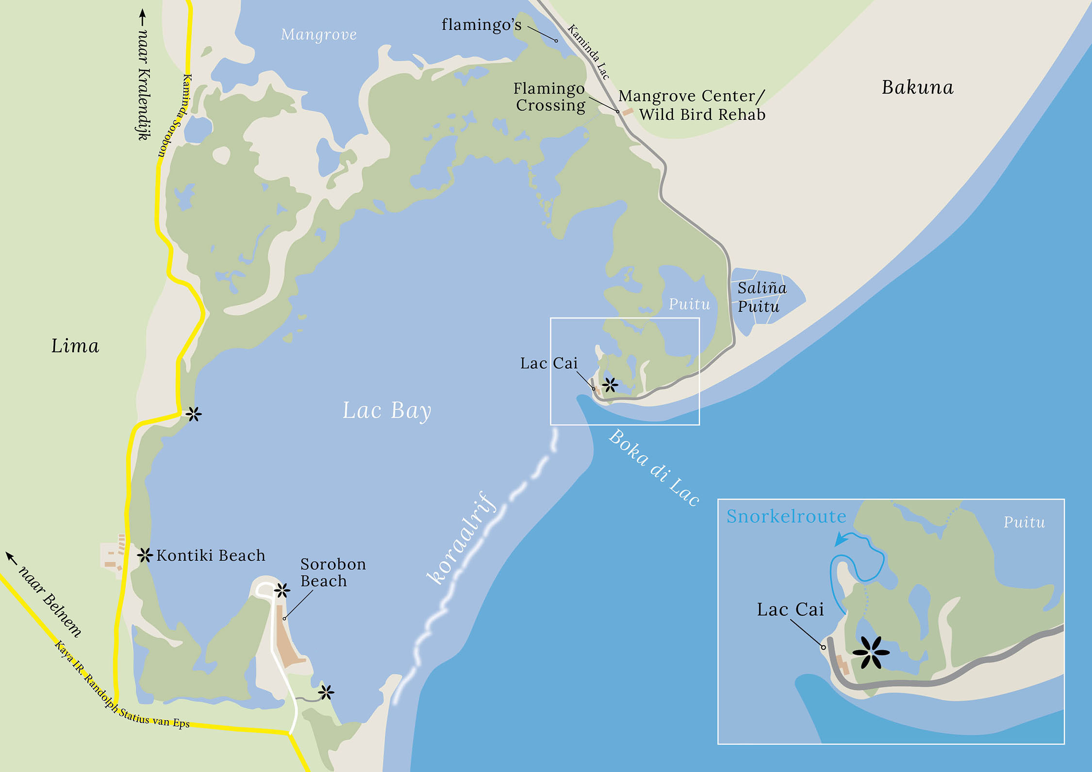 Lac Cai, een oase van rust op Bonaire