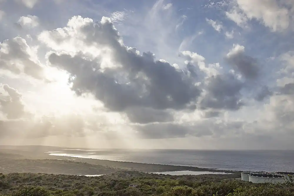 Witness the stunning sunrise during the hike of "The Magical North" tour by HopiBonaire.