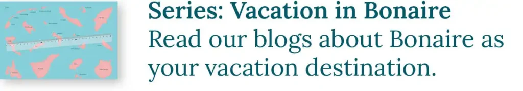 CTA button to the blog series Vacation in Bonaire. Reas our blogs about Bonaire as your vacation destination.