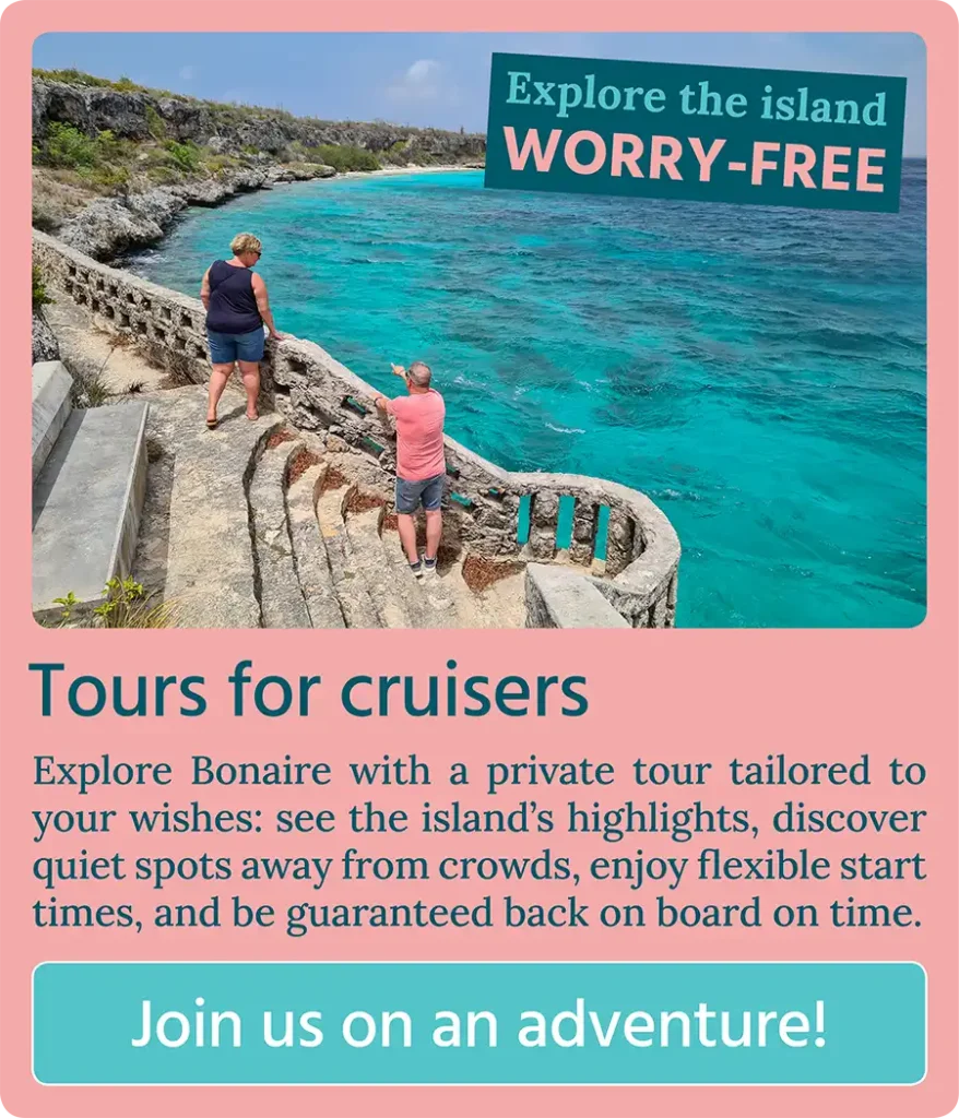 Call to action button: Tours for cruisers - Join us on an adventure!
