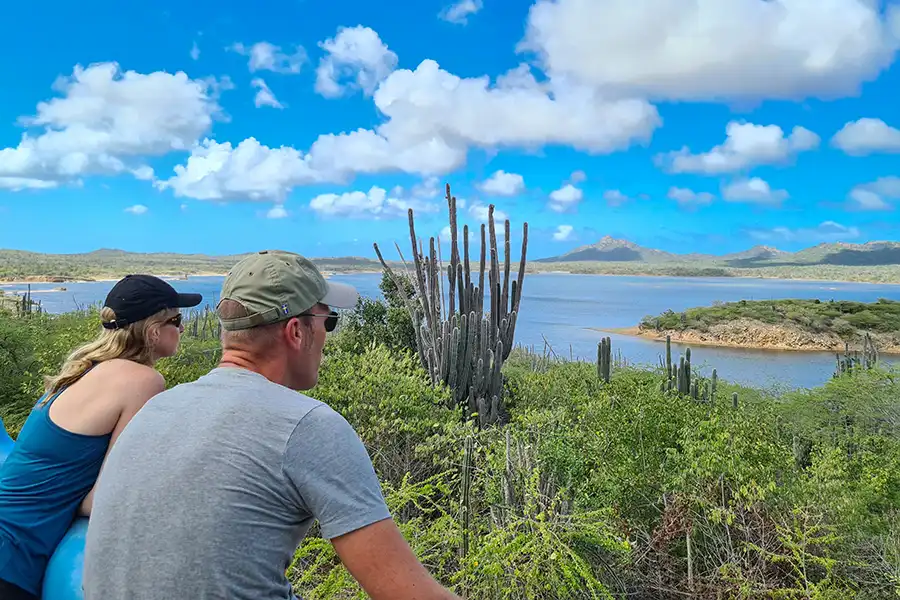 During the HopiBonaire Island Tour, we pass by Lake Goto (Gotomeer) in the northern part of Bonaire.